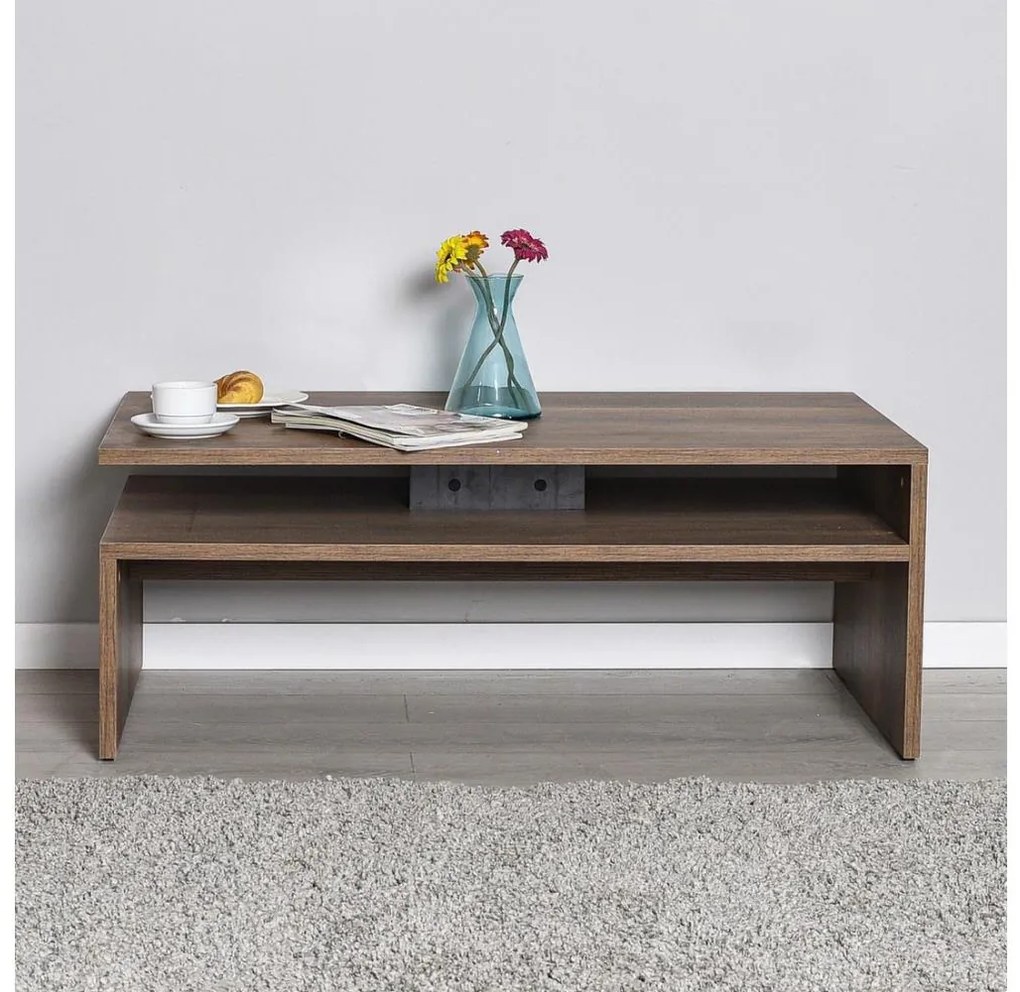 Tavolino 42x110 cm marrone