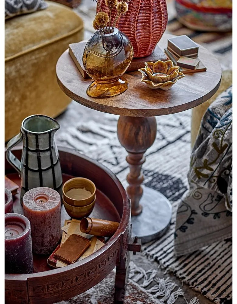 Sgabello beige-marrone scuro Paloma - Bloomingville