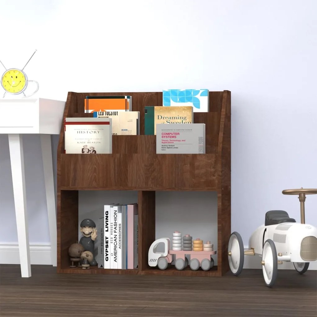 Portariviste Per Bambini Rovere Marrone 71x30x78,5cm Legno /