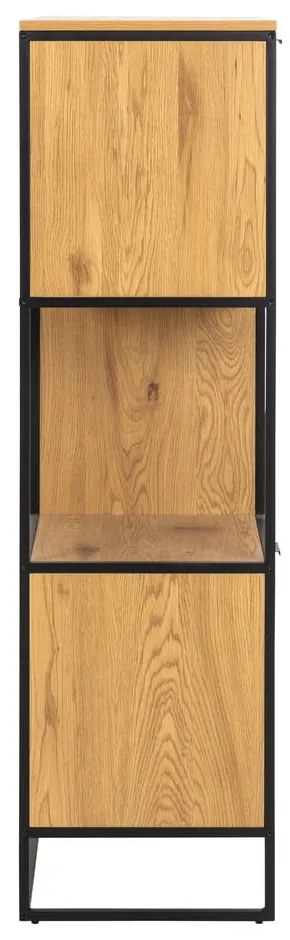 Libreria nera in rovere 85x141 cm Swindon - Actona