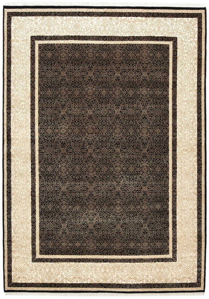 Tabriz Tappeto 210 x 150 (Indian) Annodato A Mano