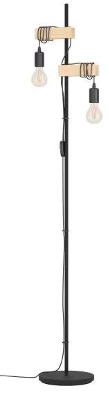 Eglo 43516 - Lampada con piedistallo TOWNSHEND 2xE27/10W/230V