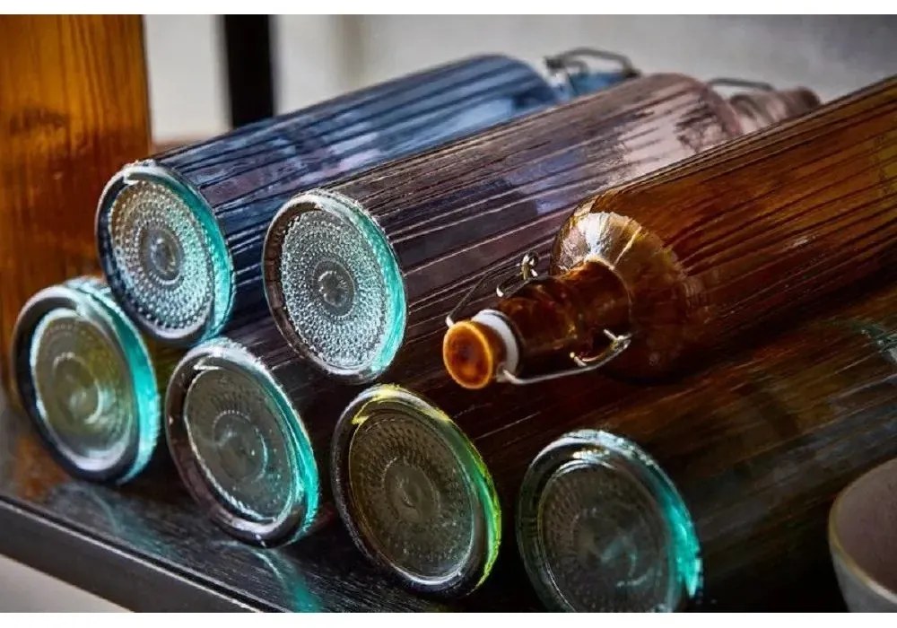 Bottiglia di vetro rosa da 1,2 l Kusintha - Bitz