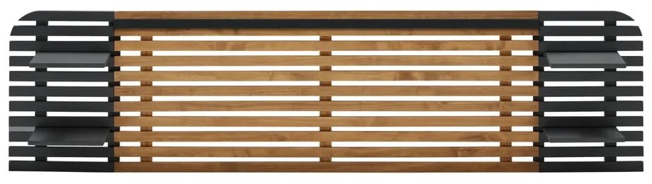 Testiera in pino nero/naturale 240x62 cm Dimas - Marckeric