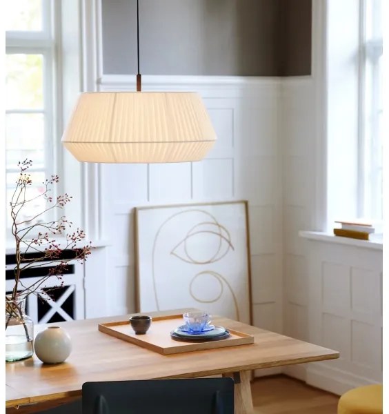 Nordlux - Lampadario a sospensione con filo DICTE 1xE27/60W/230V diametro 53 cm bianco