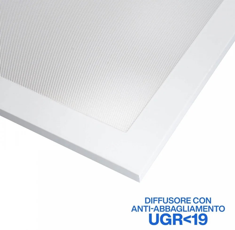Plafoniera LED 60x60 42W CCT Bianco Variabile UGR19 con driver Philips Colore Bianco Variabile CCT