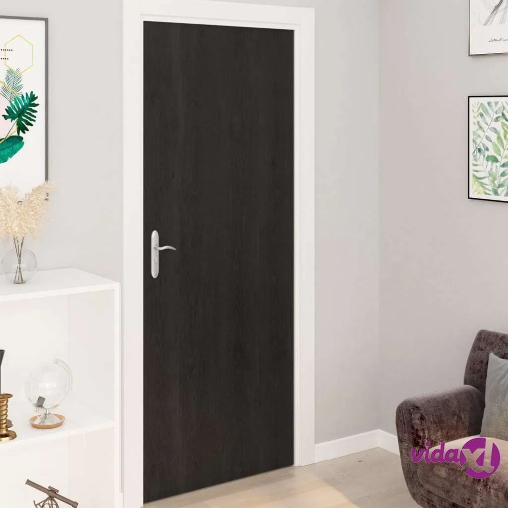 vidaXL Pellicola Autoadesiva Porte 2 pz Legno Naturale 210x90 cm PVC