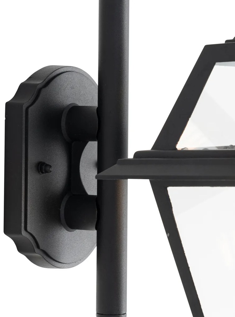 Lampa da parete classica per esterni nera IP44 - Berta