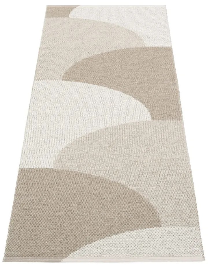 Passatoia da interno/esterno beige 70x180 cm Hill Dark Linen – Pappelina