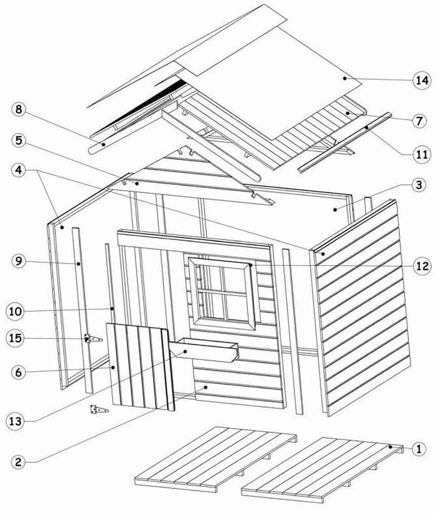 TRILLI - casetta in legno per bambini