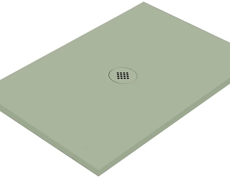 Piatto doccia in ceramica extra slim verde L 140 x L 70 cm