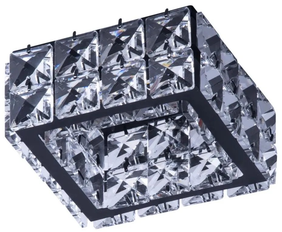 Azzardo AZ4414 - Faretto da incasso ESTER 1xGU10/50W/230V quadrato nero