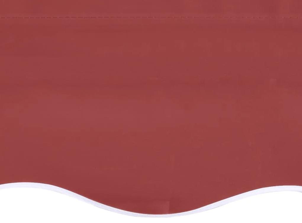 Tessuto di Ricambio per Tenda da Sole Rosso Borgogna 4,5x3 m