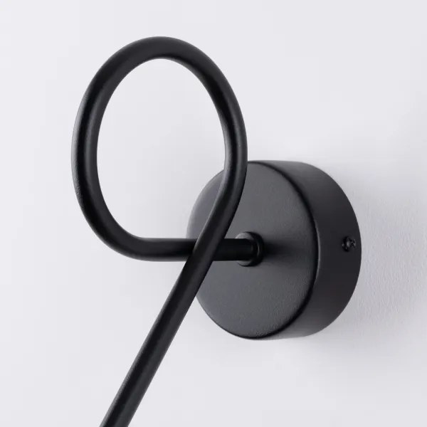 Sollux SL.1433 - Applique LOOP 1xE27/15W/230V nero