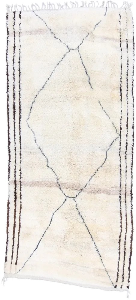Berber Tappeto orientale 130 x 300 Beige (Marocco) Annodato A Mano