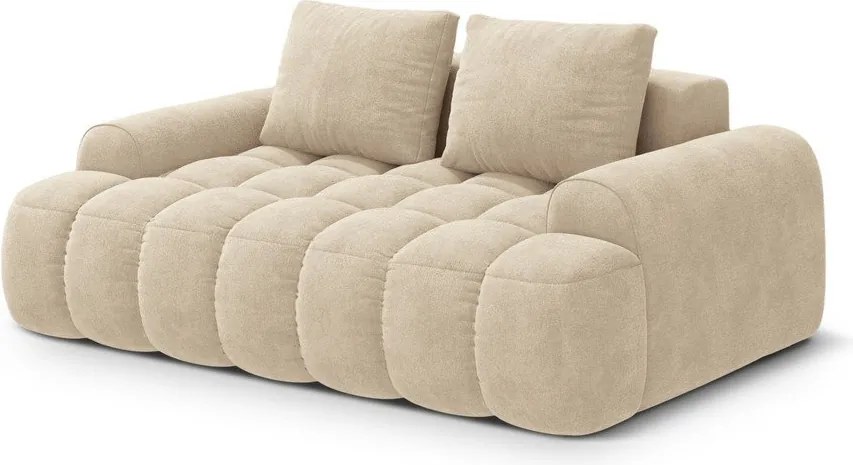 Divano beige con rivestimento in velluto 175 cm Linz – Cosmopolitan Design