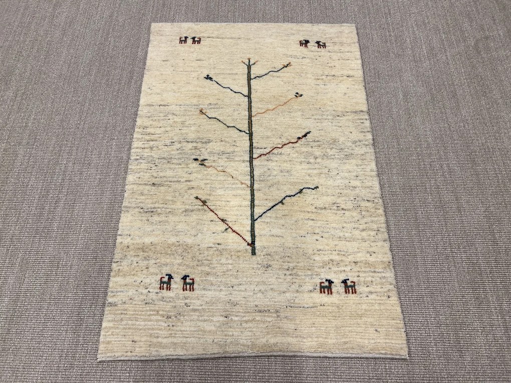 Gabbeh Tappeto 150 x 100 Beige (Iran) Annodato A Mano