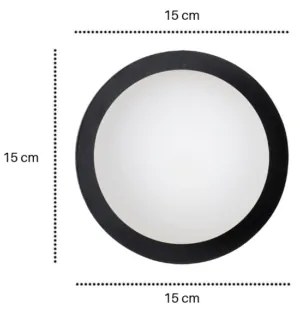 Applique MINERVA 1xE14/10W/230V nero