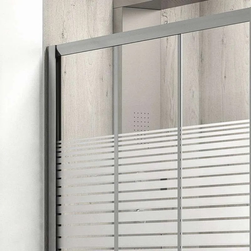 Kamalu - box doccia 70x120 altezza 180 cm apertura scorrimento kp3000s