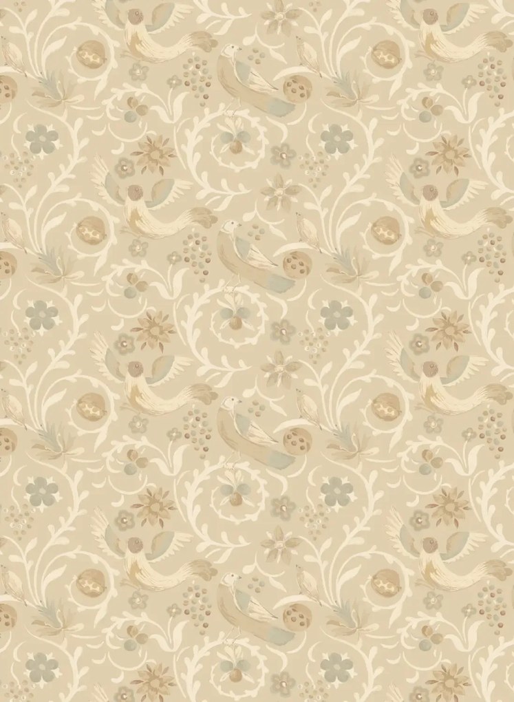 GP & J Baker Carta da parati Royal Court - Parchment
