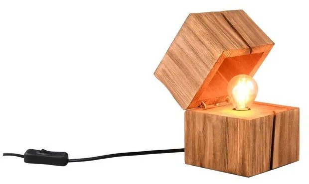 Lampada da tavolo marrone (altezza 16 cm) Treasure - Trio