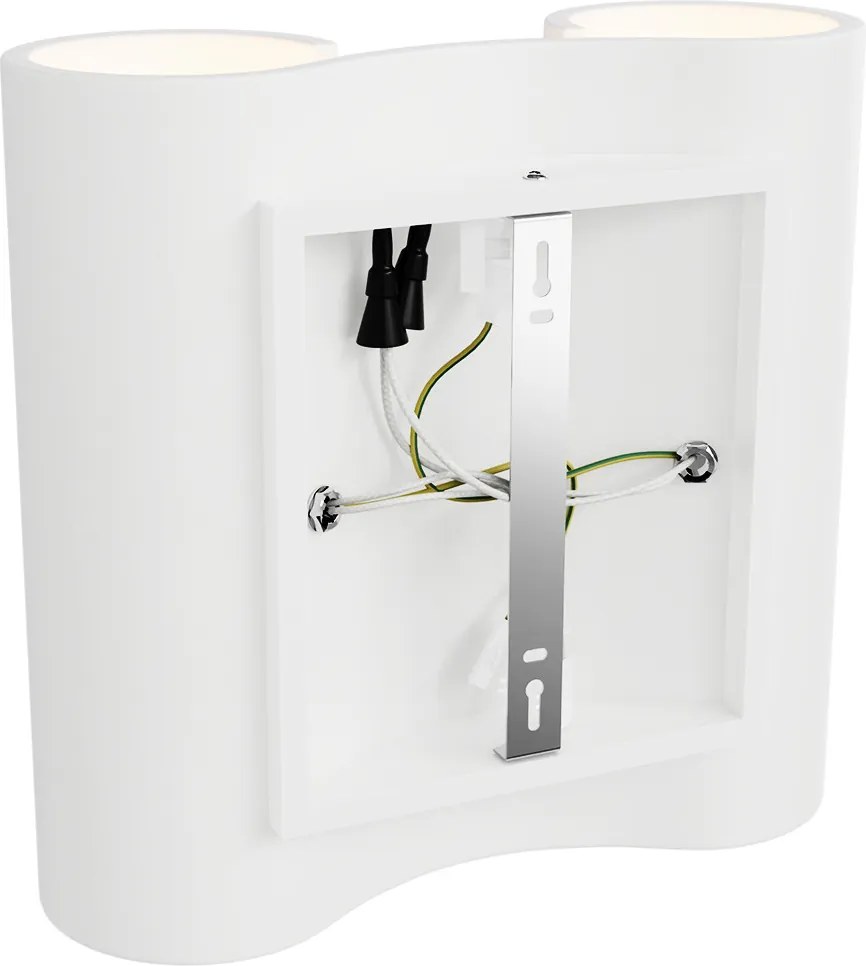 Applique da Parete 4xG9 PAPIRO in Gesso Pitturabile