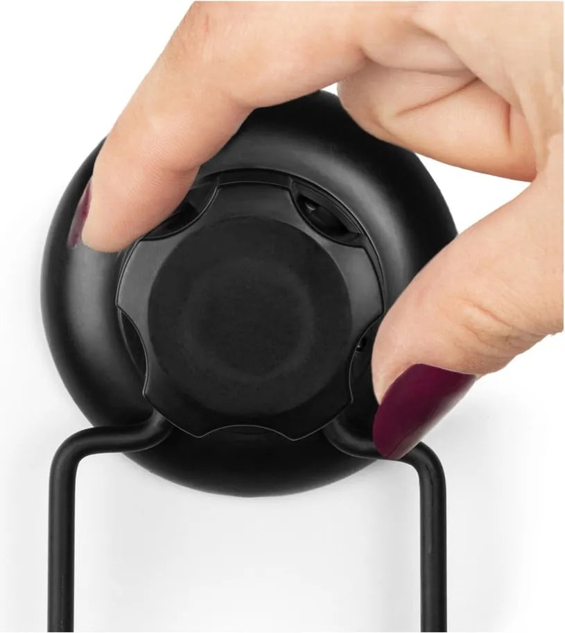 Gancio a muro autoportante nero Doppio nero Bestlock - Compactor