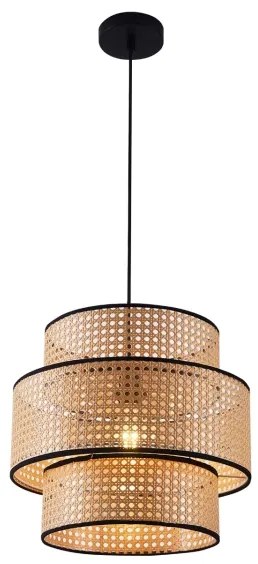 Lampadario a sospensione con filo TAKARA 1xE27/20W/230V diametro 40 cm beige