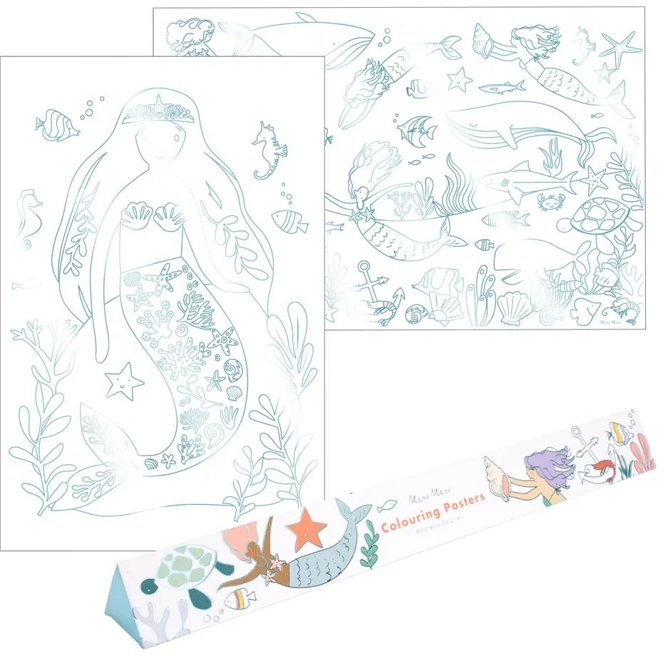 Pagine da colorare Mermaid - Meri Meri