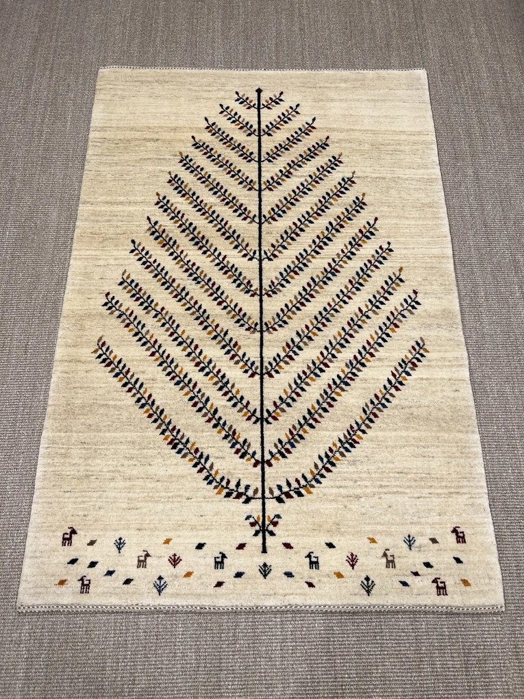 Gabbeh Tappeto persiano 120 x 170 Beige (Iran) Annodato A Mano
