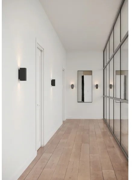 Nordlux - Lampada da parete dimmerabile CURTIZ 2xLED 4,5W 230V nero