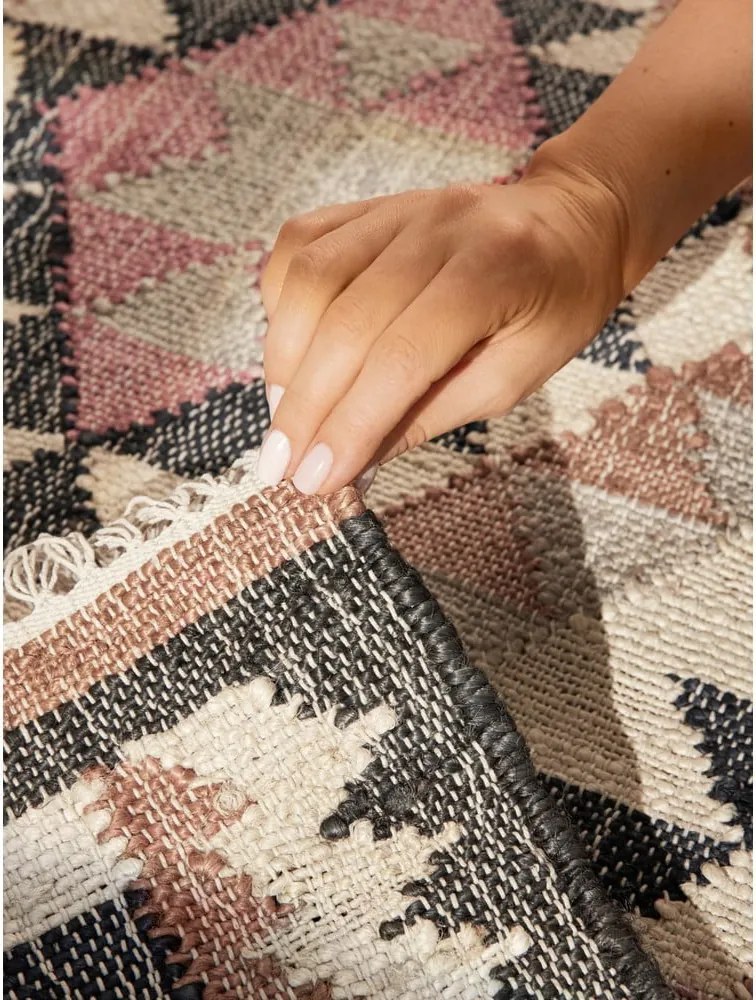 Passatoia grigia in iuta tessuta a mano 80x200 cm Roya Parsa – Elle Decoration