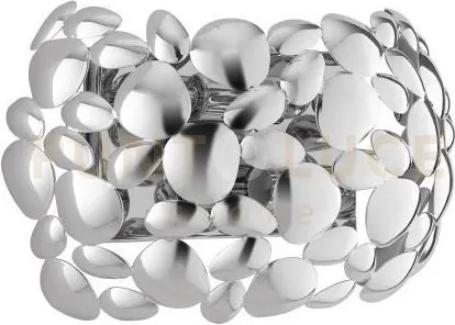 Applique a parete dioniso cromo 2 luci attacco e14 30x15x19cm in me...