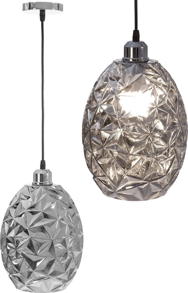 Lampada Pensile Di Vetro Di Cromo APP564-1CP