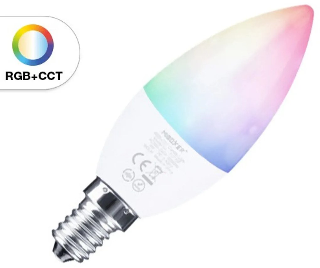 Lampadina LED E14 4W RGB+CCT Dimmerabile Colore RGB+CCT