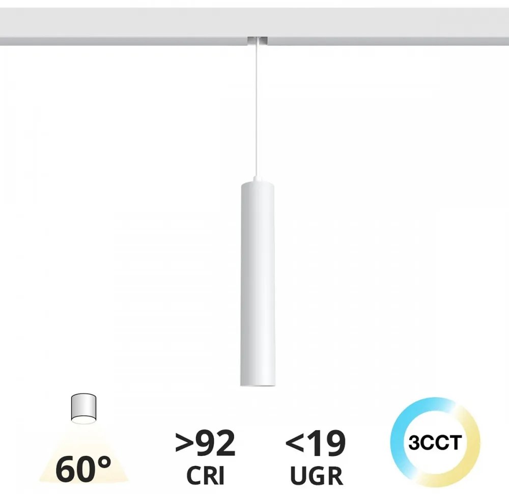 Lampada a Sospensione 10W Magnetica, CCT, CRI92, Bianca Colore Bianco Variabile CCT