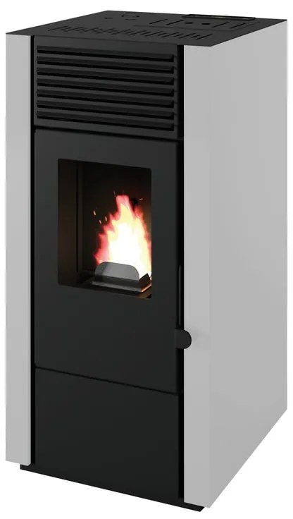 Stufa a pellet canalizzata Marisa 7.9 kW bianco