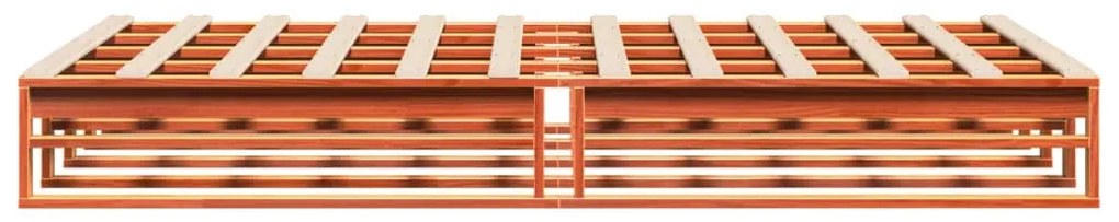 Letto senza materasso marrone cera 140x190 cm in legno di pino