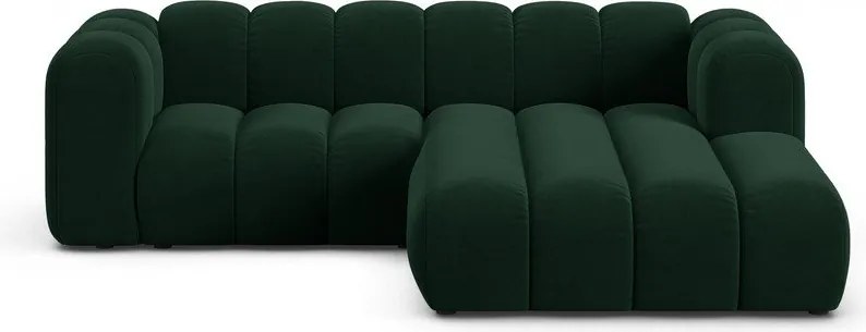 Divano angolare verde scuro ad angolo destro Lupine - Micadoni Home