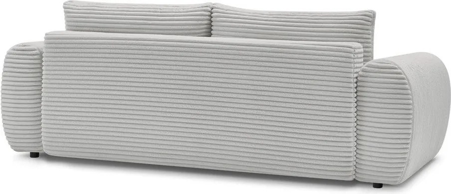 Divano in grigio chiaro allungabile con rivestimento in velluto a coste 257 cm Lucien – Bobochic Paris