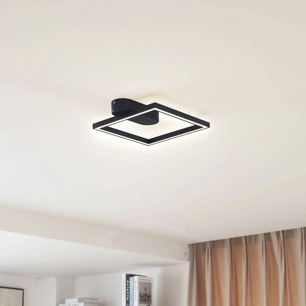 Lindby Plafoniera LED Yulla, nero