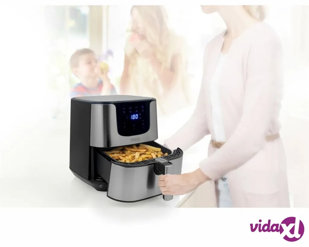 Princess Aerofriggitrice Digitale Deluxe XXL 5,5 L 1700 W Nera Argento