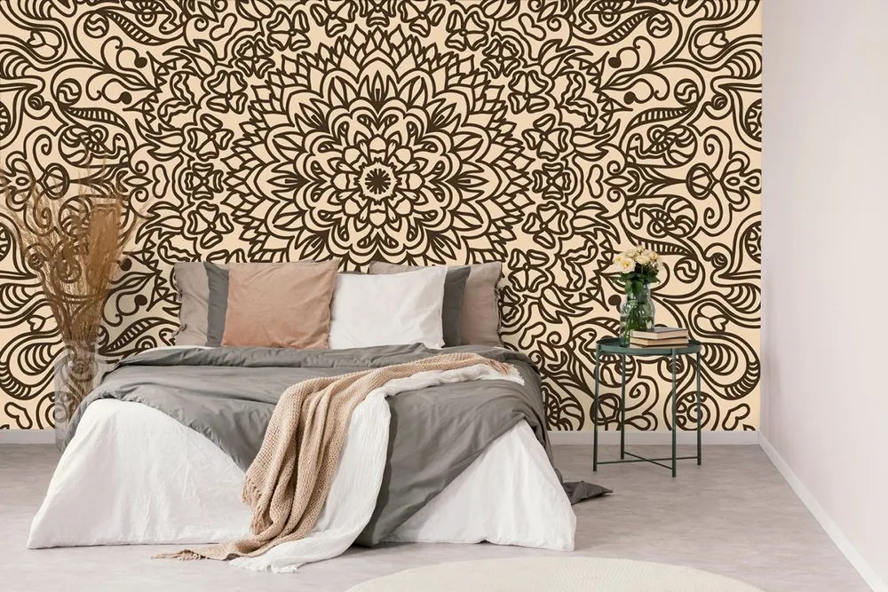Carta da parati – Ornamento con motivo floreale