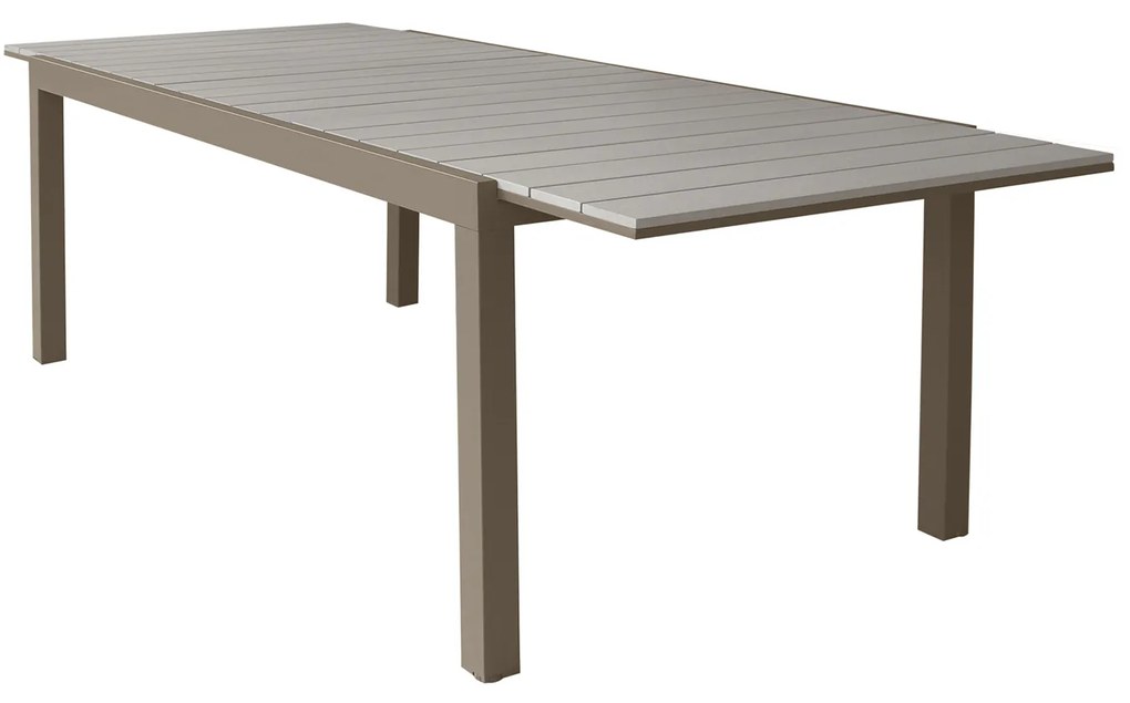 Tavolo da giardino allungabile 180 240x73x100 cm - taupe