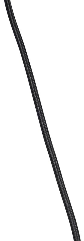 Lampada a sospensione con paralume in velluto blu con oro 35 cm - Combi