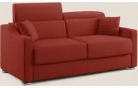 Divano Letto 2 Posti 171x100x98 cm in Tessuto Rosso