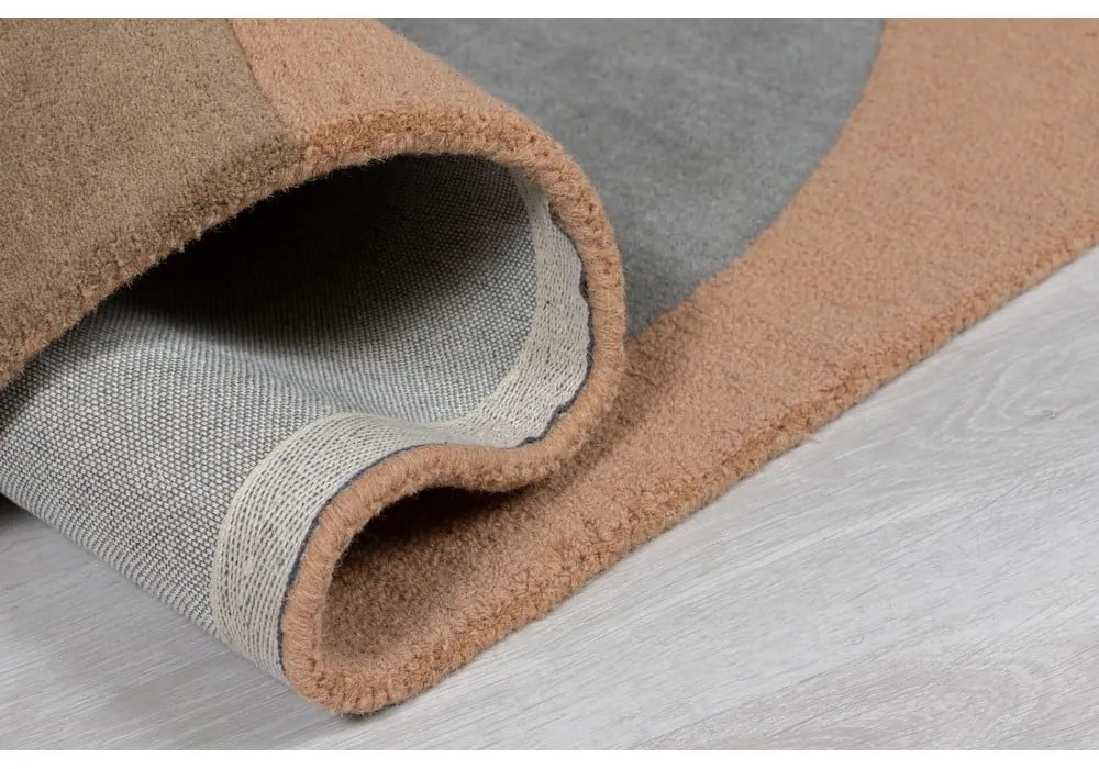 Tappeto in lana blu/marrone 120x170 cm Esrei - Flair Rugs