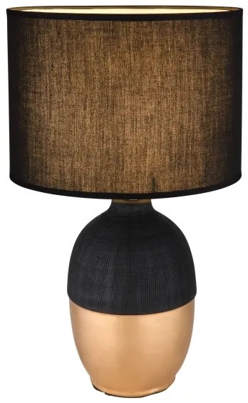 Globo 21627B - Lampada da tavolo VALENTINO 1xE14/40W/230V nero