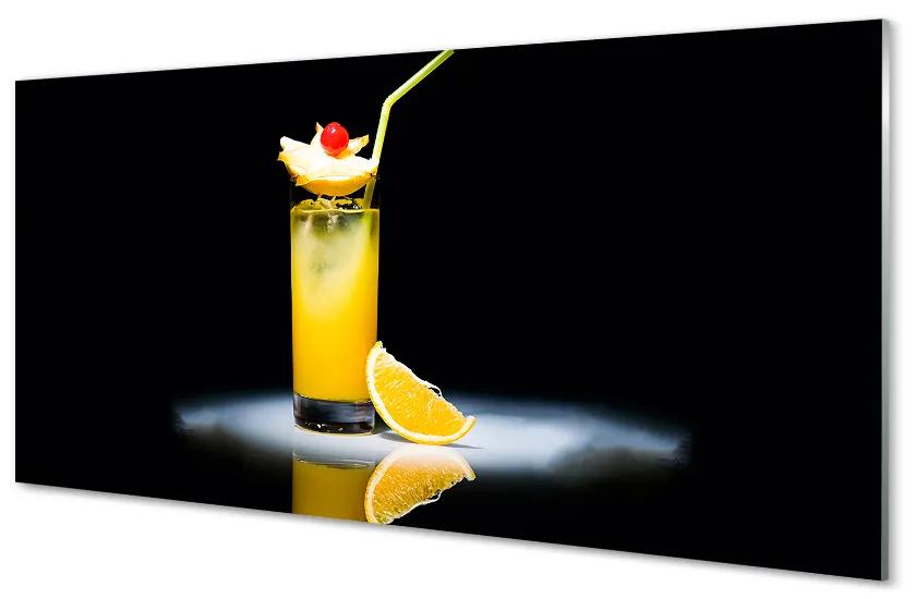 Quadro acrilico Cocktail arancione 100x50 cm
