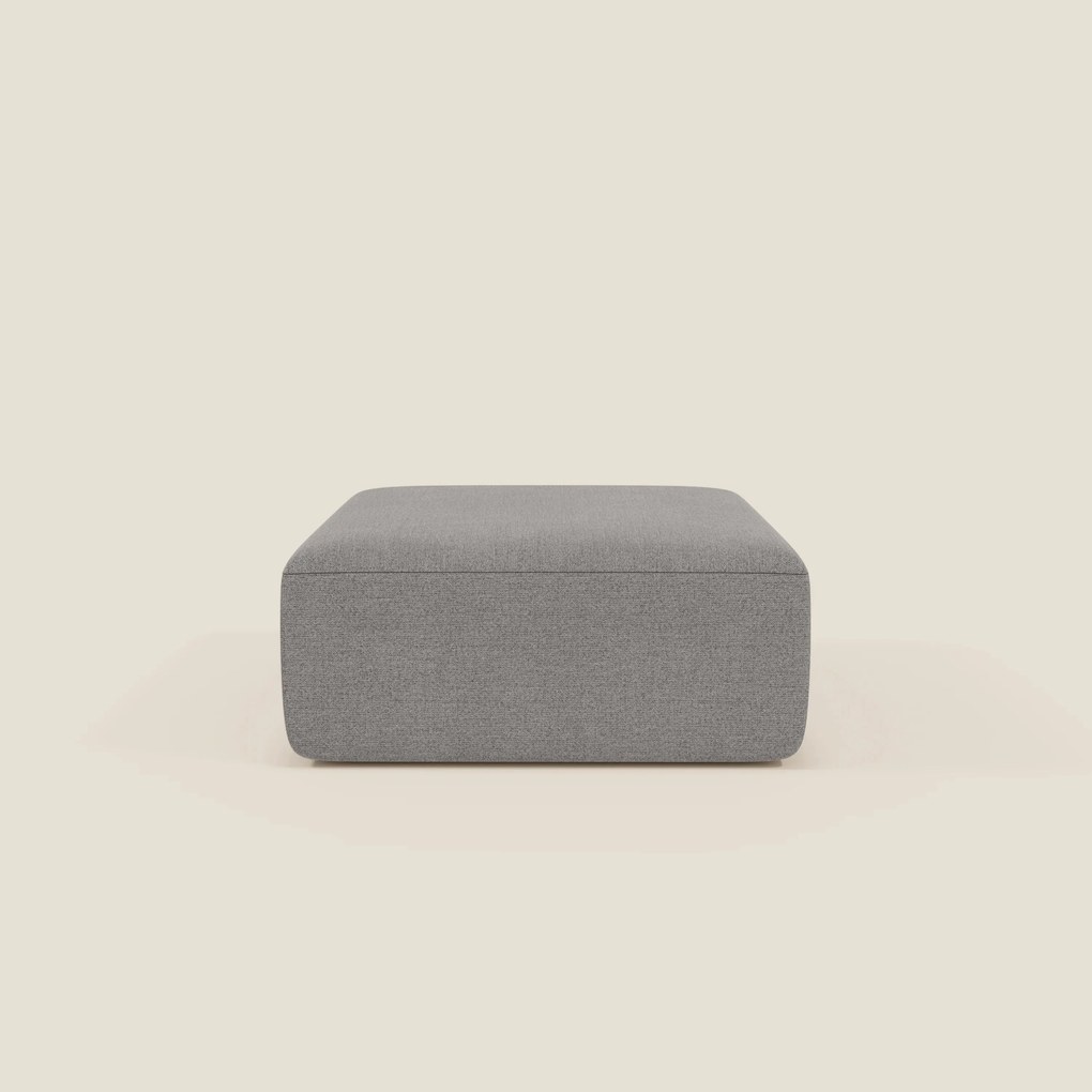 BonBon pouf divano modulare in 2 dimensioni in tessuto smacchiabile T23 grigio